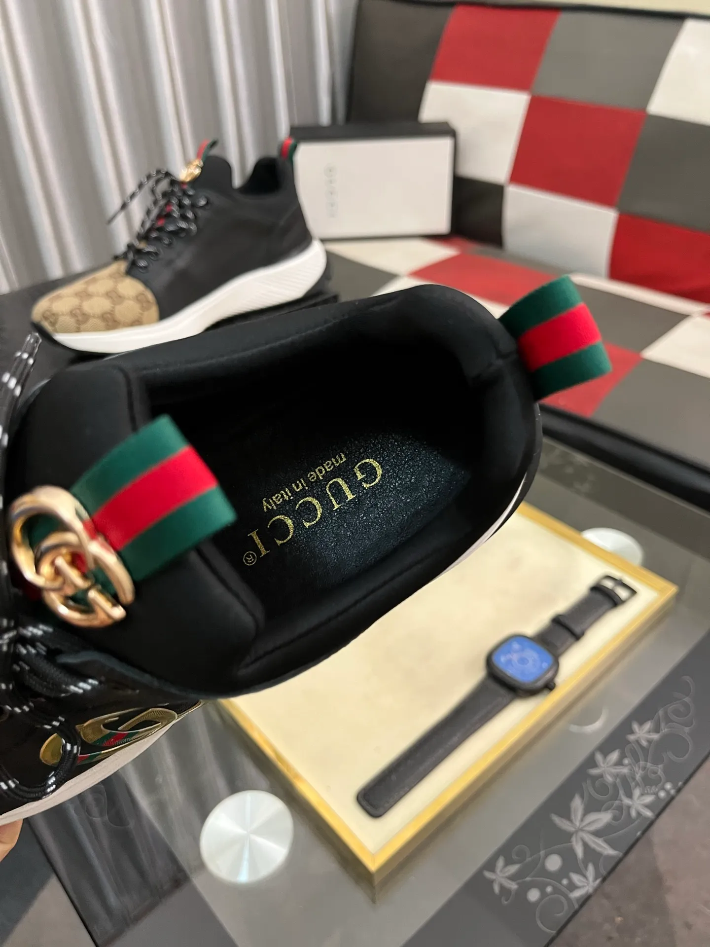 Men's Men's Shoes 💰458 ⌚️⌚️[GUCCI] Gucci men's casual shoes are absolutely popular 🔥The ultimate matching item for trendy men! The charm of super texture is irresistible, the main recommendation, the flower leather color is bright! The upper is made of high-quality brand printed fabric with cowhide, breathable leather lining and wear-resistant rubber sole, noble and elegant! Extremely comfortable🎁🎁You can be as handsome as you want💪 38-445⃣️colors available